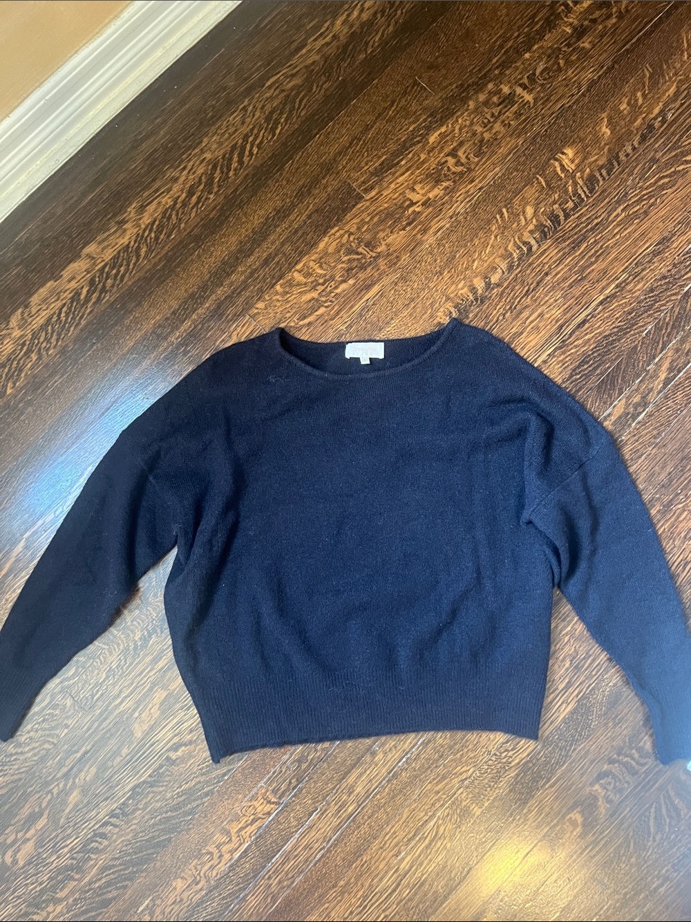 Women’s Black Crewneck Sweater — Lightweight Everyday Pullover